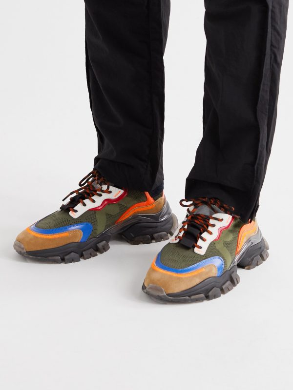 Leave No Trace Suede and Leather-Trimmed Mesh High-Top Sneakers - E1 Leave No Trace Suede and Leather-Trimmed Mesh High-Top Sneakers - E1