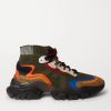 Leave No Trace Suede and Leather-Trimmed Mesh High-Top Sneakers Leave No Trace Suede and Leather-Trimmed Mesh High-Top Sneakers