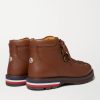 Striped Full-Grain Leather Boots - BK