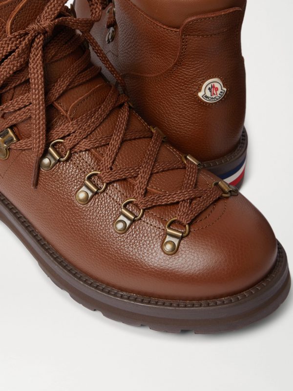 Striped Full-Grain Leather Boots - CU