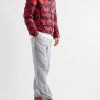 Striped Full-Grain Leather Boots - OU