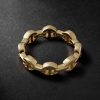Dame Tri-Link 18-Karat Gold Ring - BK
