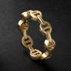 Dame Tri-Link 18-Karat Gold Ring