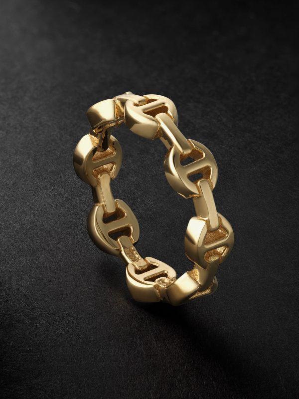 Dame Tri-Link 18-Karat Gold Ring