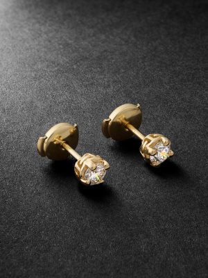 18-Karat Gold Diamond Earrings 18-Karat Gold Diamond Earrings