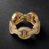 Dame Tri-Link 18-Karat Gold Ring - BK Dame Tri-Link 18-Karat Gold Ring - BK
