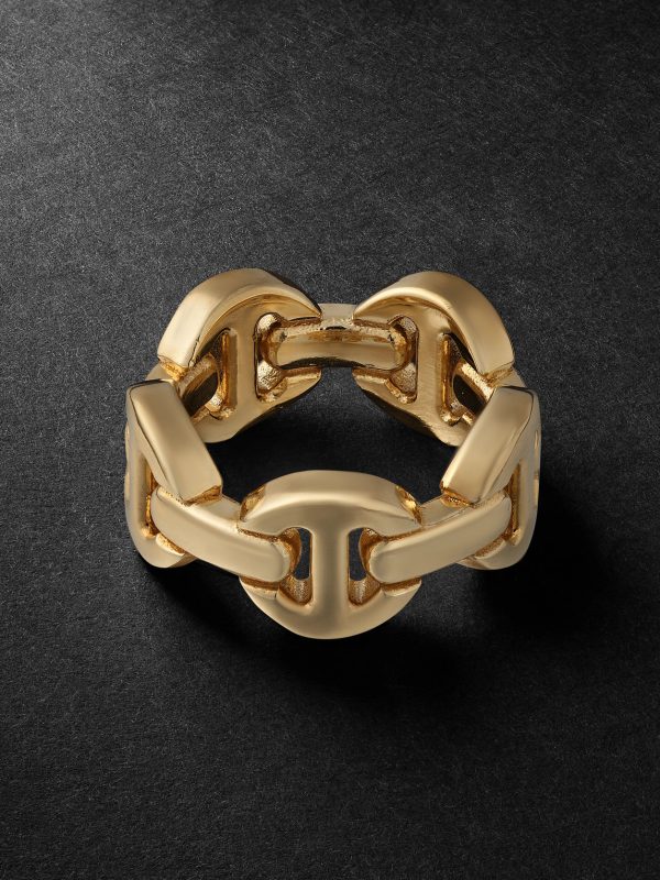 Dame Tri-Link 18-Karat Gold Ring - BK Dame Tri-Link 18-Karat Gold Ring - BK