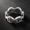Tri-Link Sterling Silver Ring - BK