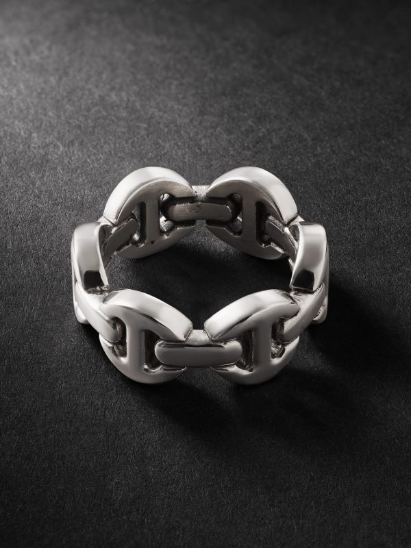 Tri-Link Sterling Silver Ring - BK
