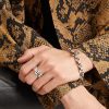 Tri-Link Sterling Silver Ring - FR
