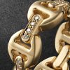 Dame Tri-Link 18-Karat Gold Diamond Ring - CU Dame Tri-Link 18-Karat Gold Diamond Ring - CU