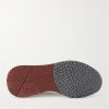 Leather-Trimmed Stretch-Knit Sneakers - E2 Leather-Trimmed Stretch-Knit Sneakers - E2