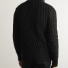 Stark Textured Virgin Wool Cardigan - BK Stark Textured Virgin Wool Cardigan - BK