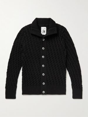 Stark Textured Virgin Wool Cardigan