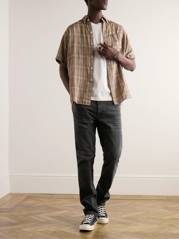 Slim-Fit Stretch-Cotton Jeans - OU Slim-Fit Stretch-Cotton Jeans - OU