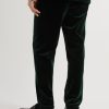 Fishtail Slim-Fit Cotton-Velvet Suit Trousers - BK Fishtail Slim-Fit Cotton-Velvet Suit Trousers - BK