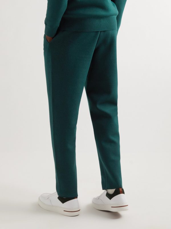 Worton Tapered Cotton-Blend Sweatpants - BK Worton Tapered Cotton-Blend Sweatpants - BK