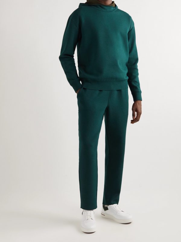 Worton Tapered Cotton-Blend Sweatpants - OU Worton Tapered Cotton-Blend Sweatpants - OU