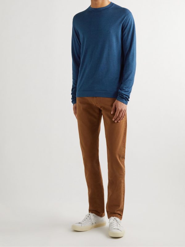 Cashmere and Silk-Blend Sweater - OU Cashmere and Silk-Blend Sweater - OU
