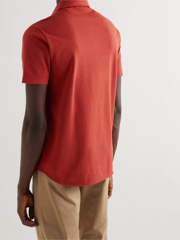 Cotton-Piqué Polo Shirt - BK
