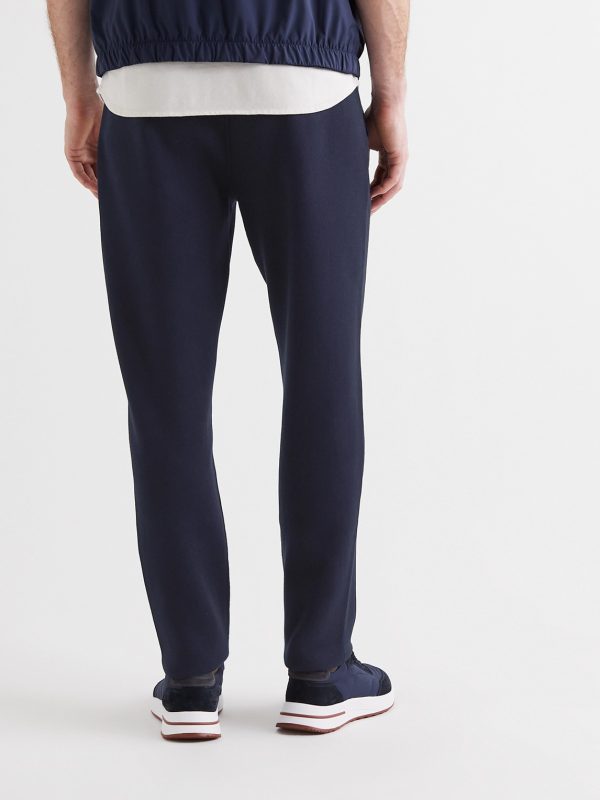 Tapered Cotton-Blend Jersey Sweatpants - BK Tapered Cotton-Blend Jersey Sweatpants - BK