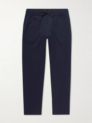 Tapered Cotton-Blend Jersey Sweatpants