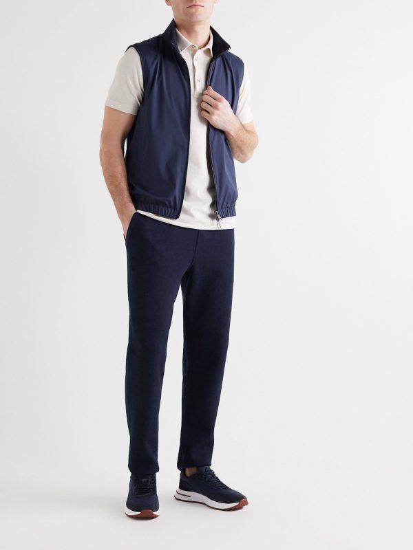 Tapered Cotton-Blend Jersey Sweatpants - OU Tapered Cotton-Blend Jersey Sweatpants - OU