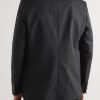 Cotton and Linen-Blend Blazer - BK Cotton and Linen-Blend Blazer - BK