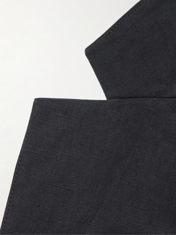 Cotton and Linen-Blend Blazer - E1 Cotton and Linen-Blend Blazer - E1