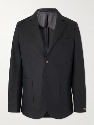 Cotton and Linen-Blend Blazer