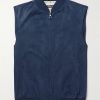 Wool-blend Trimmed Suede Vest