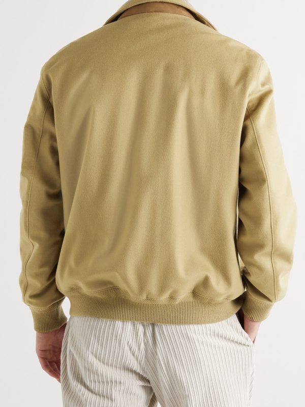 Storm System Cashmere-Felt Bomber Jacket - BK
