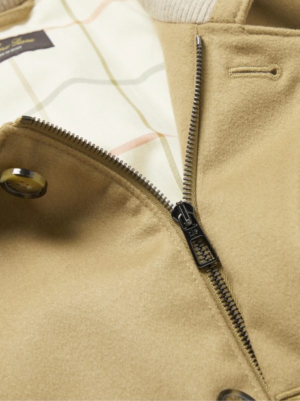 Storm System Cashmere-Felt Bomber Jacket - CU
