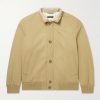 Storm System Cashmere-Felt Bomber Jacket