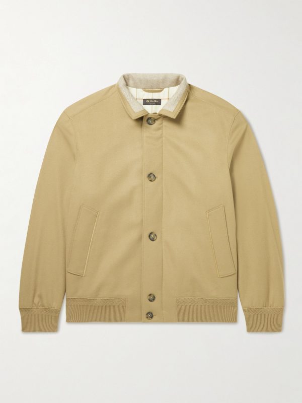 Storm System Cashmere-Felt Bomber Jacket