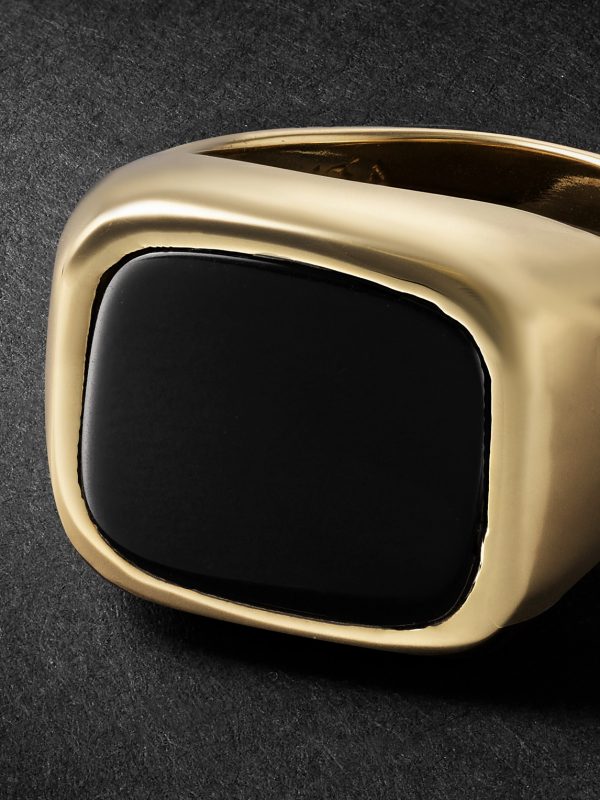 Gold Onyx Signet Ring - CU Gold Onyx Signet Ring - CU