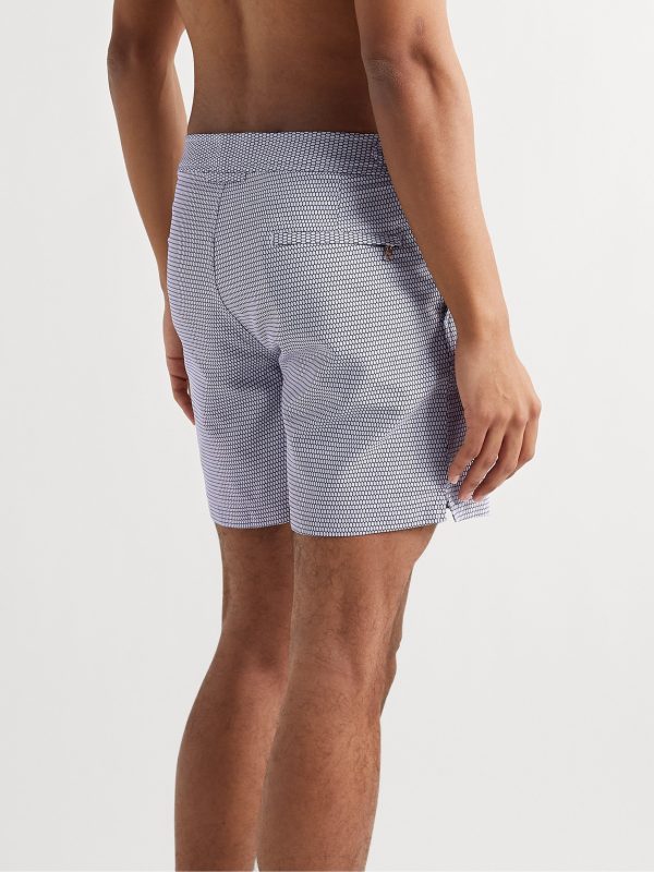 Bulldog X Fenella Slim-Fit Mid-Length Jacquard Swim Shorts - BK Bulldog X Fenella Slim-Fit Mid-Length Jacquard Swim Shorts - BK