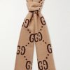 Logo-Jacquard Wool and Silk-Blend Scarf Logo-Jacquard Wool and Silk-Blend Scarf