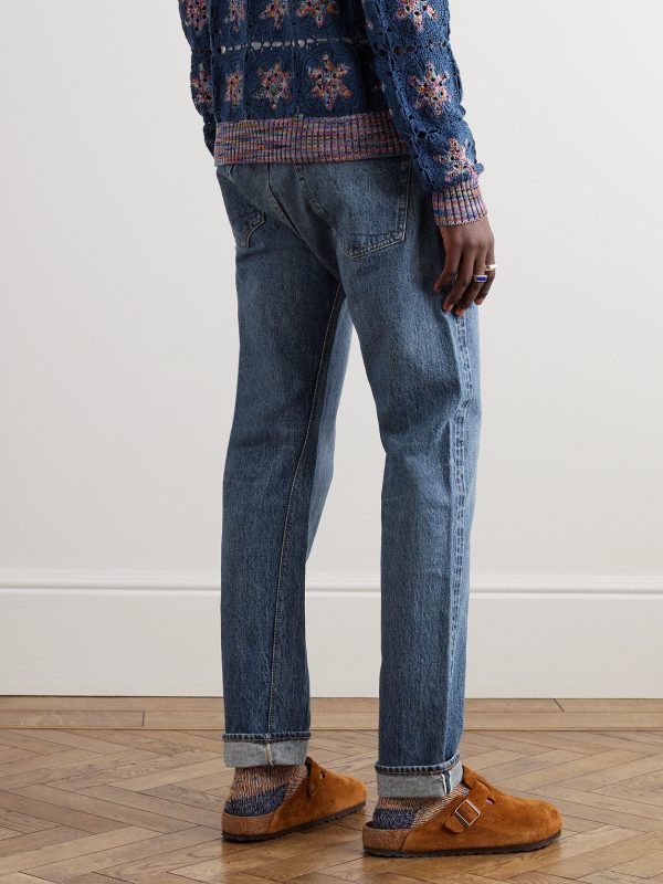 107 Slim-Fit Selvedge Denim Jeans - BK 107 Slim-Fit Selvedge Denim Jeans - BK