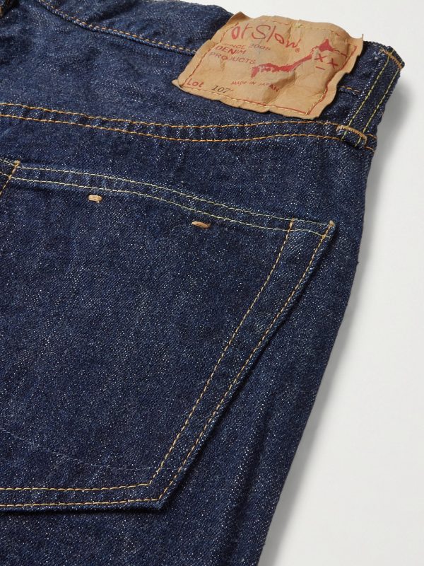 107 Slim-Fit Selvedge Denim Jeans - CU 107 Slim-Fit Selvedge Denim Jeans - CU