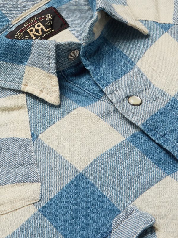 Buffalo-Checked Cotton and Linen-Blend Flannel Shirt - CU Buffalo-Checked Cotton and Linen-Blend Flannel Shirt - CU
