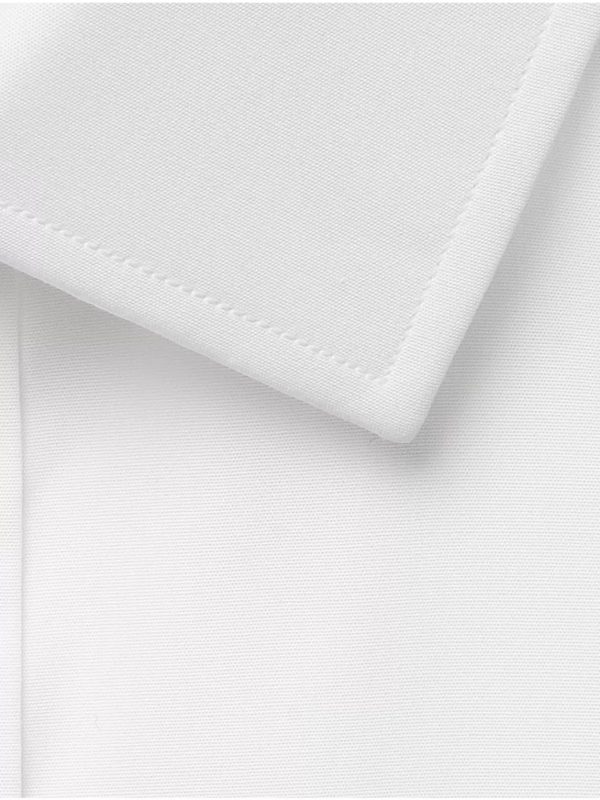 White Slim-Fit Cotton Shirt - CU White Slim-Fit Cotton Shirt - CU