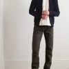 Shawl-Collar Ribbed Wool Cardigan - OU