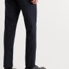 Slim-Fit Navy Worsted Wool Trousers - BK Slim-Fit Navy Worsted Wool Trousers - BK