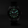 Divers Sixty-Five Automatic 40mm Stainless Steel and Leather Watch, Ref. No. 01 733 7707 4053-07 5 20 89 - E5