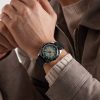 Divers Sixty-Five Automatic 40mm Stainless Steel and Leather Watch, Ref. No. 01 733 7707 4053-07 5 20 89 - OU