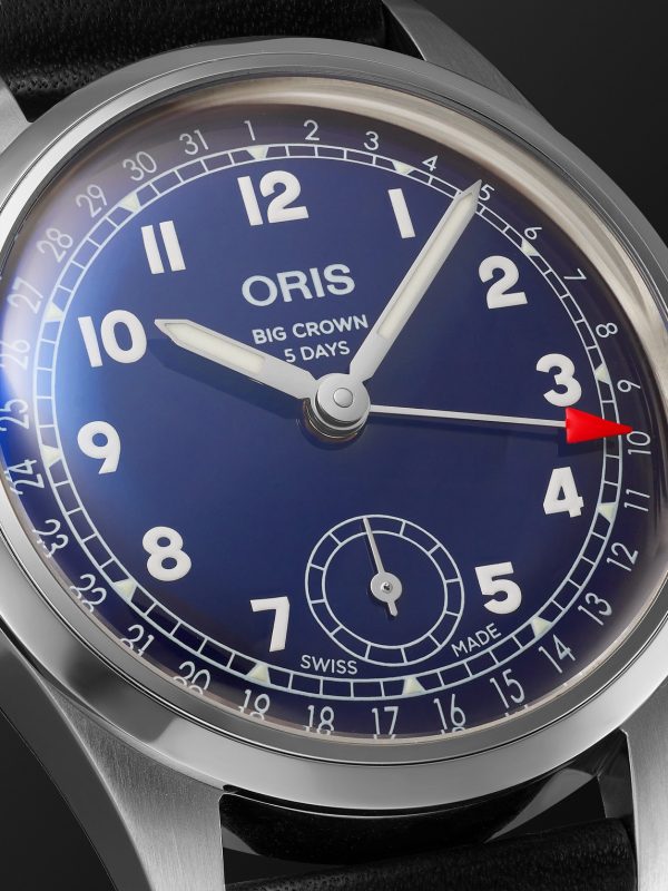 Big Crown Pointer Date Automatic 38mm Stainless Steel and Leather Watch, Ref. No. 01 403 7776 4065-07 5 19 11 - CU