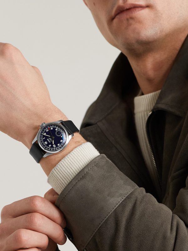 Big Crown Pointer Date Automatic 38mm Stainless Steel and Leather Watch, Ref. No. 01 403 7776 4065-07 5 19 11 - OU