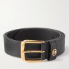 4cm Logo-Embellished Leather Belt 4cm Logo-Embellished Leather Belt