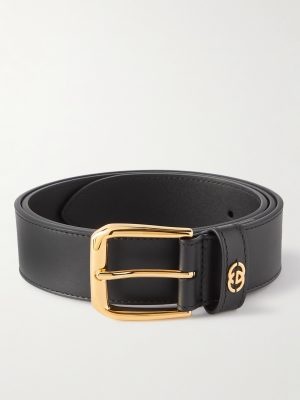 4cm Logo-Embellished Leather Belt